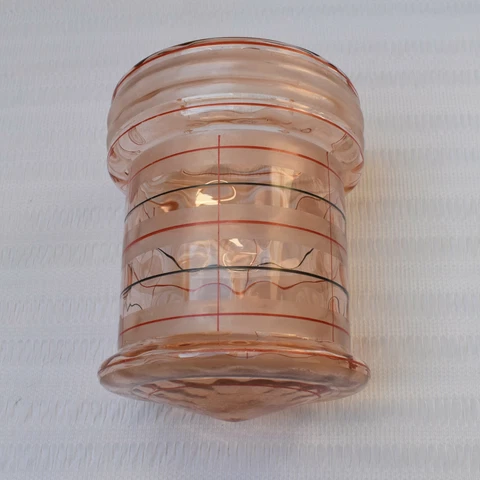 ANTIQUE ART DECO PINK SALMON GLASS LARGE GLOBE VINTAGE LIGHT LANTERN Cover