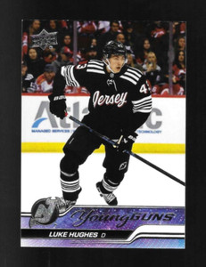 LUKE HUGHES  2023-24 Upper Deck Young Guns #248 NEW JERSEY DEVILS