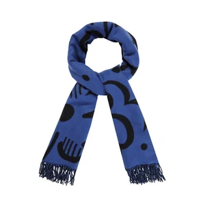 RJR. John Rocha – Designer Blue Floral Spot Blanket Scarf - Picture 1 of 1