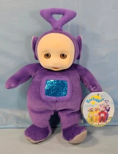 Vintage 1998 Teletubbies Tinky Winky 8" Plush New - Picture 1 of 3