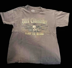 Duck Commander T-Shirt Mens XL Brown Fear The Beard Short Sleeve Cotton Tagless - Picture 1 of 4