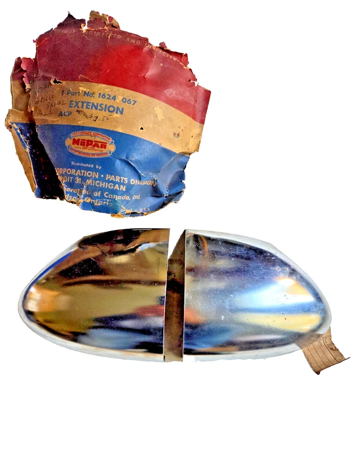 1955 Plymouth Belvedere Plaza Savoy: extensões de barra de grade NOS Mopar destro e destro - Imagem 1 de 4