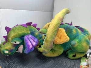 Melissa And Doug Jumbo Plush Rainbow Dragon W/ Wings 39" - Picture 1 of 8