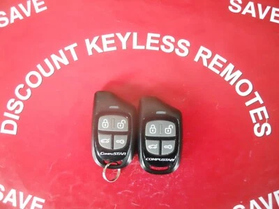 PAIR-COMPUSTAR   KEYLESS REMOTE   VA5REC310 -1W433 4-BUTTON  BLUE LIGHT VGC - Image 1 of 2