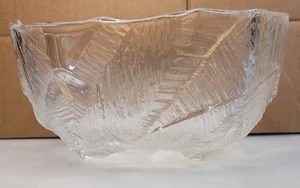 Vintage MCM HOYA Crystal Glacier Ice Serving Bowl JAPAN 1970s # 2683, 9'' - Picture 1 of 6