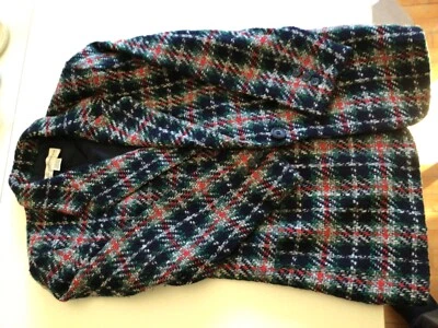 Blazer De Colección Liz Claiborne Mujer’s Lana Cuadros Talla 6 Petite Foto 1 de 4