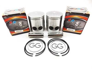 JUEGO DE PISTONES YAMAHA RD400 74-78 STD FORSETI 64mm ANILLOS PIN CLIPS - Imagen 1 de 4