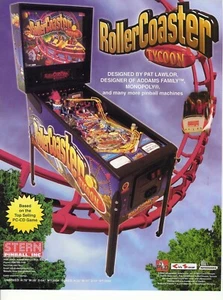 Pinball ROM CPU SET (2 chips) Stern Rollercoaster Tycoon upgrade - Picture 1 of 1