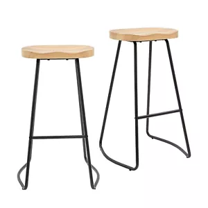 REDLIFE Barhocker 2er Set Barstühle Einzeln Tresenhocker Barstuhl Metallgestell - Bild 1 von 7