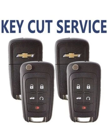 X2 CUT BY CODE + 全新雪佛兰 2010 - 2019 翻盖遥控钥匙 OHT01060512 — 第 1/2 张图片