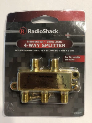 RadioShack 3.0GHz 4-Way Splitter Bidirectional 15-379 - Image 1 of 3