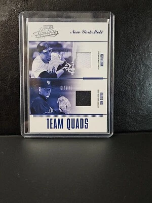 2004 Playoff Absolute, Quad Patches, Piazza, Glavine, Reyes, Weong Seo, 52/100, - Image 1 of 2