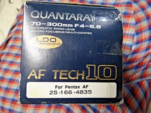 Quantaray Tech-10 PF AF 70-300 mm 1:4-5.6 LDO Macro Camera Lens For Pentax - Picture 1 of 10