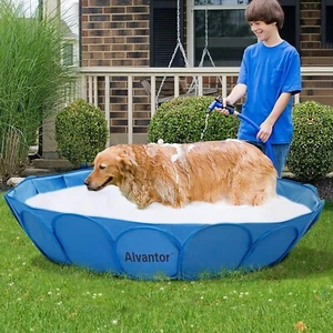 Piscina pieghevole Alvantor piscina per animali domestici portatile piscina per cani bambini sabbia - Foto 1 di 9