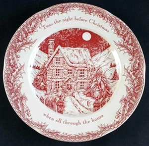 Noble Excellence Twas the Night before Christmas Speiseteller, 4er Set - Bild 1 von 1