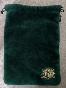 Devant Yuma Golf Country Club Vintage Fuzzy Fleece Green Shoe Bag - Picture 1 of 8