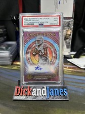 Jordan Travis 2022 Bowman Inception Auto Rookie /75 Card FSU PSA 9 🔥POP 1🔥