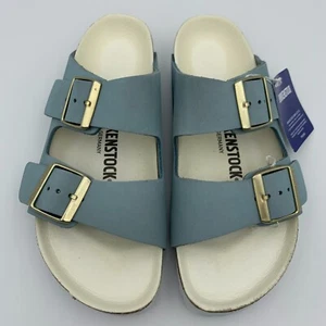 Birkenstock Nuevo con Caja Arizona Sky Nubuck Plantilla de Microfibra Estrecha Seleccionar Talla - Imagen 1 de 5
