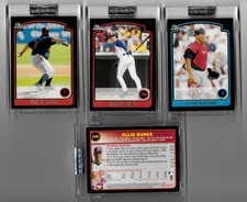 2003 Bowman Uncirculated Silver - CLEVELAND INDIANS Team Set Serial #26/250