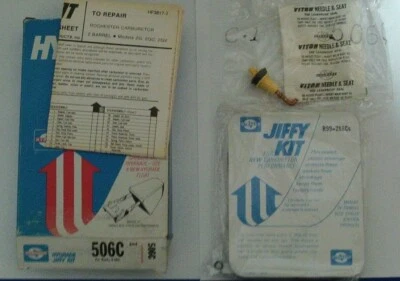 Hygrade 506C 汽化器维修套件 1970 - 1972 庞蒂亚克 2BBL 罗切斯特 2GV 汽化器 — 第 1/4 张图片