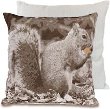 Woven Squirrel Design Luxury Cushion Cover Including Inner PAD