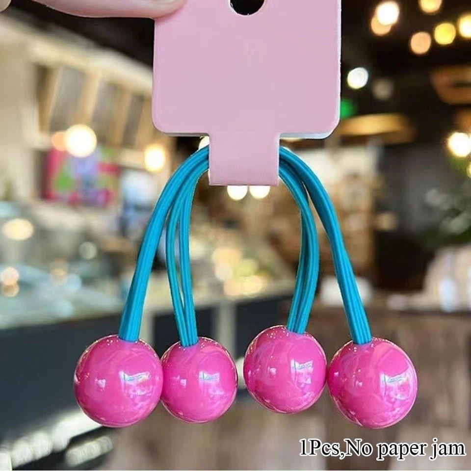 Sweet Elegant Hair Tie Ponytail Holder with Decorative Ball for Daily Use - Image 1 of 4