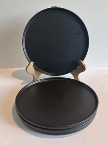 Crofton * Gres * Negro mate/motas satinadas * Platos de cena de 10,75” (juego de 4) - Imagen 1 de 8