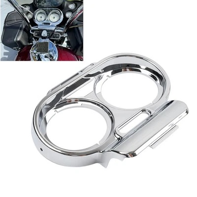 Gehäuseverkleidung Instrumentenabdeckung für Harley Road Glide 1998-2013 Chrom - Image 1 of 4