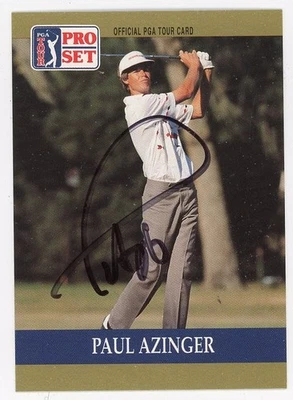 Paul Azinger-Signed 1990 Pro Set #21 Trading Card (PGA Tour) - Image 1 of 2