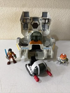 Playskool Star Wars Galactic Heroes Rebels Ghost Starfighter Mostly Complete - Picture 1 of 16