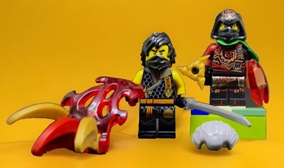 NINJAGO LEGO GENUINE NINJA © COLE + ACRONIX KRUX  & WEAPONS - Image 1 of 4
