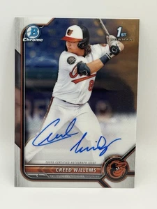 2022 Bowman Chrome Prospect Auto Creed Willems #CPA-CW Auto - Picture 1 of 2