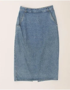 ESPRIT Womens Denim Skirt IT 36 XS W26 Blue Cotton BU35 - Picture 1 of 4