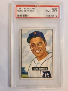 1951 BOMAN GENE BEARDEN # 284 PSA NM-MT 8 - Bild 1 von 2