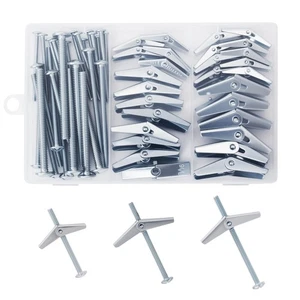 28PCS Toggle Bolts, Wing Nuts, Heavy Duty Hollow Wall Anchors for Drywall Cei... - Picture 1 of 7