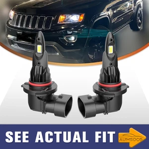 For Jeep Cherokee 2016-2019 LED Headlight 6500K High Beam Bulbs Combo Kits 2PCS - Foto 1 di 14