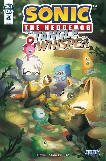 SONIC The HEDGEHOG TANGLE & WHISPER IDW #4 RI 1:10 FOURDRAINE Variant Cover — 第 1/1 张图片