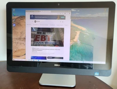 23" Touch Screen Dell INSPIRON ONE 2330 AIO i3-3240 3.40Hz 8GB RAM 1TB WIN10 Hme - Image 1 of 4