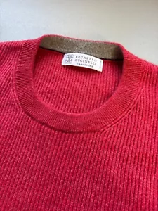 LNWOT Brunello Cucinelli 100% Cashmere Sweater Size S (38) - Picture 1 of 9