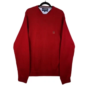 Vintage Tommy Hilfiger 2000's Red Heavy Knit Sweater Size XL - Picture 1 of 2