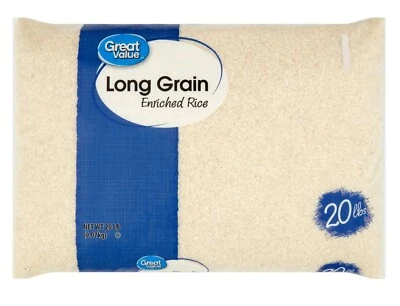 Great Value Long Grain Enriched Rice, 20 lb - Image 1 of 4