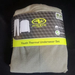 Athletic Works Youth XL (14-16) Thermal Underwear Set Breathable Warmth Olive - Picture 1 of 5