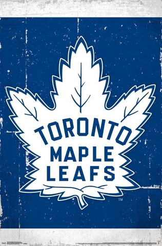 TORONTO MAPLE LEAFS - RETRO LOGO POSTER - 22x34 NHL HOCKEY 14911 Cover