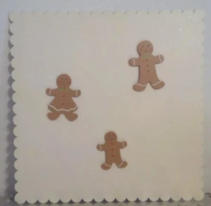 Creme/weiß magnetisches Memoboard 12" Quadrat mit Lebkuchen Weihnachtsmagneten - Bild 1 von 3