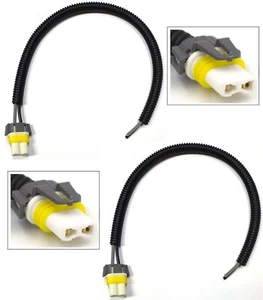 Extension Wire Pigtail Female Ceramic 9006 HB4 Two Harness Head Light Lamp Plug - Picture 1 of 4