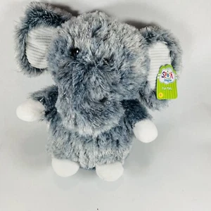 Spark Gray Elephant Stuffed Plush Toy Rattles Crinkle Ears - Picture 1 of 6