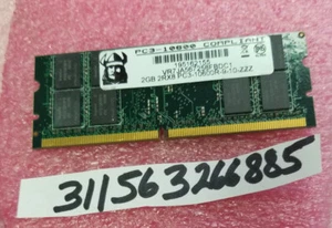 2GB 2RX8 DDR3 PC3-10600R DDR3-1333 244PIN MINI-DIMM DUAL CHANNEL RANK 128X8 - Picture 1 of 1
