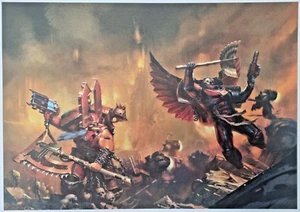 Warhammer Store Anniversary A3 Print Kharn the Betrayer V Death Company Chaplain - Bild 1 von 1