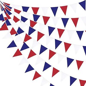 10m COLOUR BUNTING FLAGS PENNANTS PARTY DECORATIONS  CHRISTMAS PARTY COLOURS