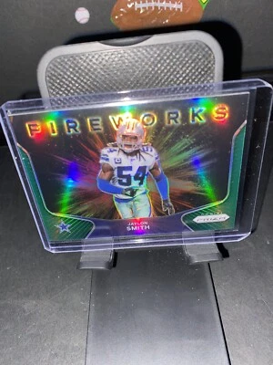 2020 Panini Prizm - Fireworks Green Prizm #25 Jaylon Smith - Image 1 of 4